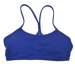 lululemon Power Y Bra Womens Size 8 Cerulean Blue Racerback Sports Bra